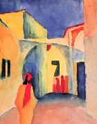 August Macke, View into a Lane